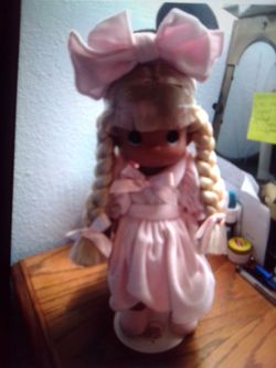 Precious moments Disney doll autographed