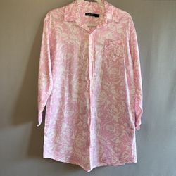 Ralph Lauren pink floral sleep shirt