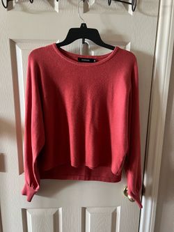 Set De Minifalda Y Blusa De Manga Larga Color Coral , Marca FASHION - Size M