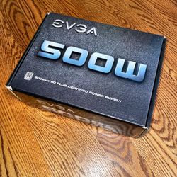EVGA 500 Watt 80 Plus White Power Supply