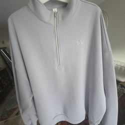 alo Mens 1/4 zip sweatshirt