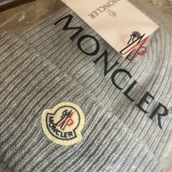 Brand New Gray MonclerBeanie