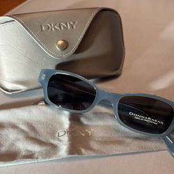 Rare Light Blue Retro Style Donna Karan Sunglasses