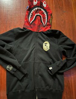 Bape x ovo shark zip up