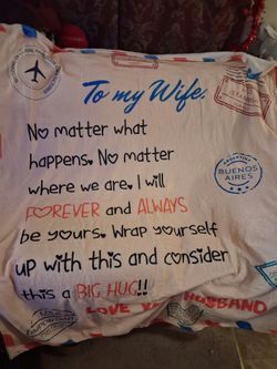 To My Wife Sentimental Gift Throw Blanket