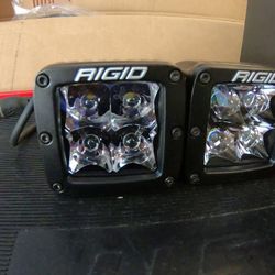New Rigid D Series Pro Midnight Black Optic Spot Lights Pair Set Of 2