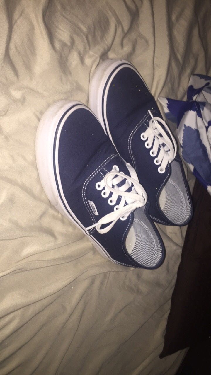 Blue Vans size 10