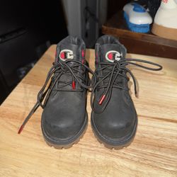 Timberland Champion Toddlers Black Boots Sz 6 