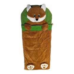 Hug Fun Child Kids Fox Slumber Sleeping Bag Character Head Pillow