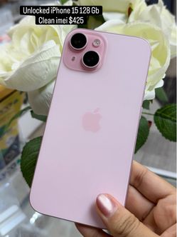 Unlocked- iPhone 15 128 Gb and clean imei
