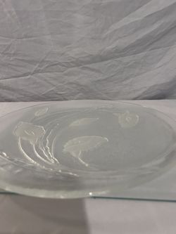 Large 1990s smith glass serving platter