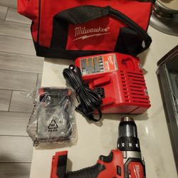 New Milwaukee Cordless Drill (One) W/accessories 