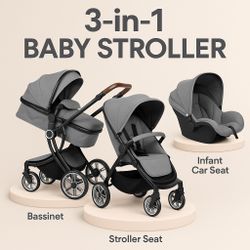 Baby Stroller 3in1