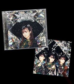 Babymetal Metal Forth CD MoaMetal SOLO COVER SIGNED Art Card ~ IN HAND!