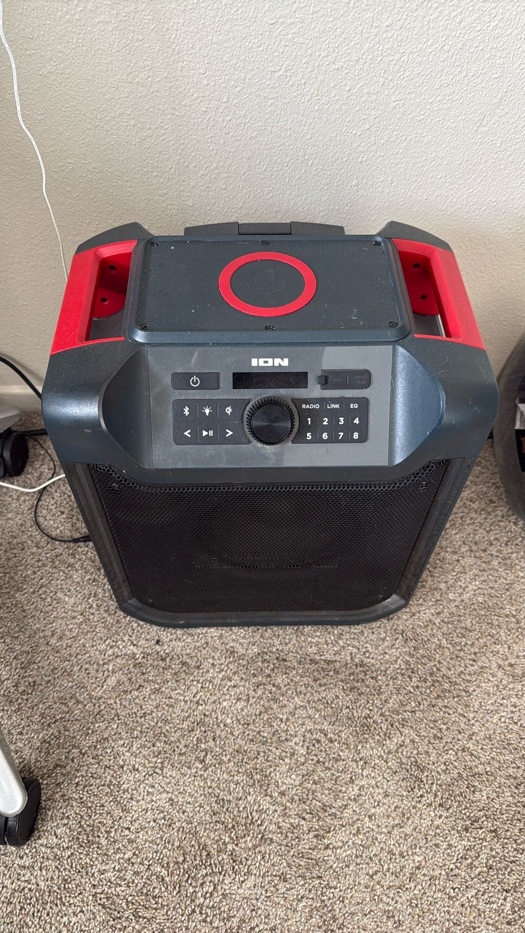 Ion Portable Speaker, Charging Station, And LED Lamp