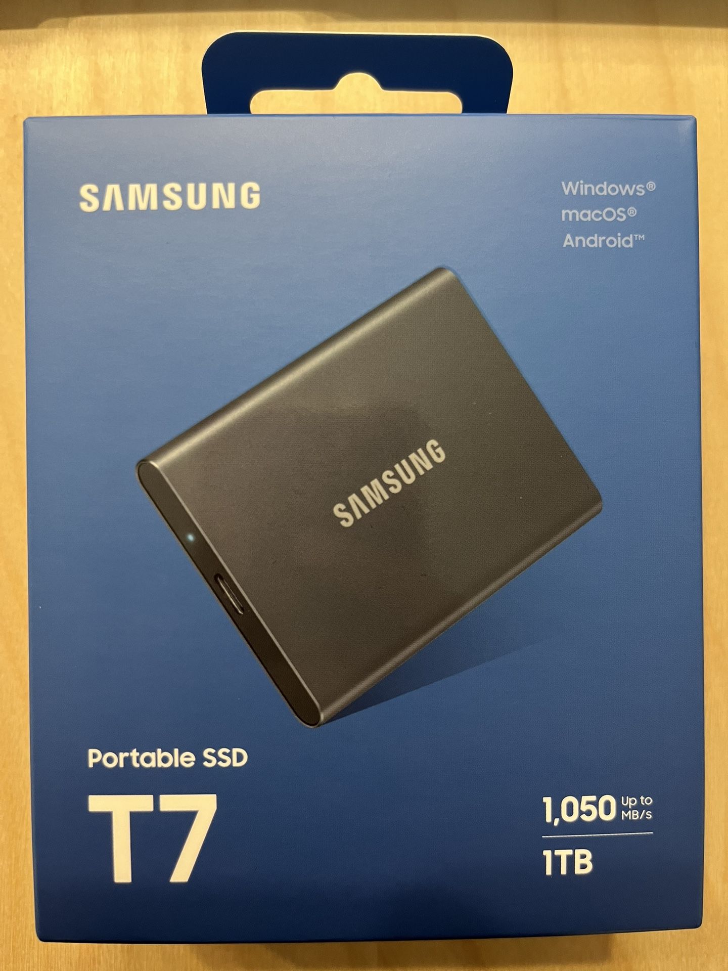 Samsung Portable SSD T7 1 TB USB 3.2 Gen 2 (Gray)