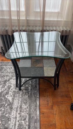 Metal and Glass table