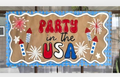 Hand-Painted Banner