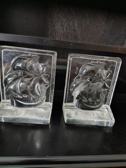Crystal book ends