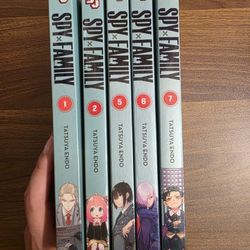 Spy Family Manga Set 1,2,5,6,7