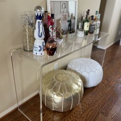 Cb2 acrylic console deals