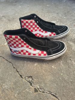 Vans Skate Sk8-Hi Reissue 'Grosso 84 - Red Checkerboard' (VN0A5KYR428) size 8.5