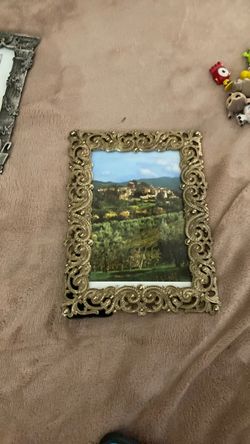 Ornate Gold Metal Picture Frame