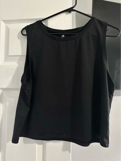 Black Cold Shoulder Sleeveless Top size XL