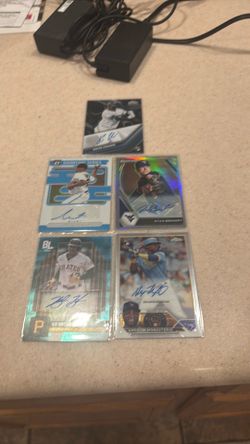 Signed baseball cards