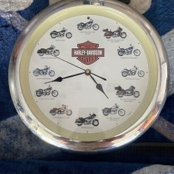 Harley Davidson Clock
