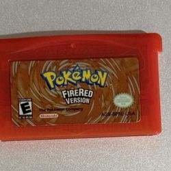 Authentic Pokemon FireRed GBA