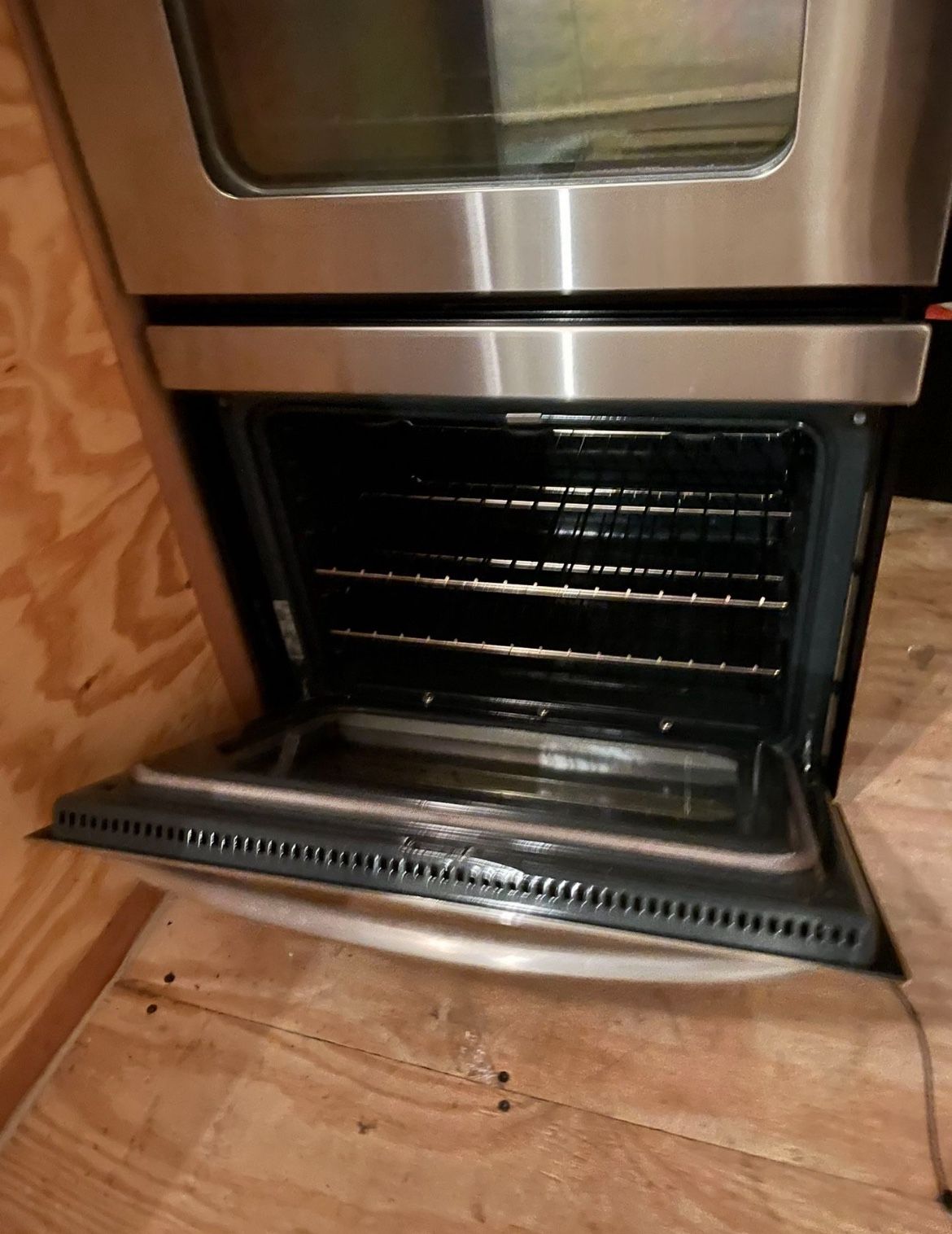 GE 30" stainless electric double wall 4 