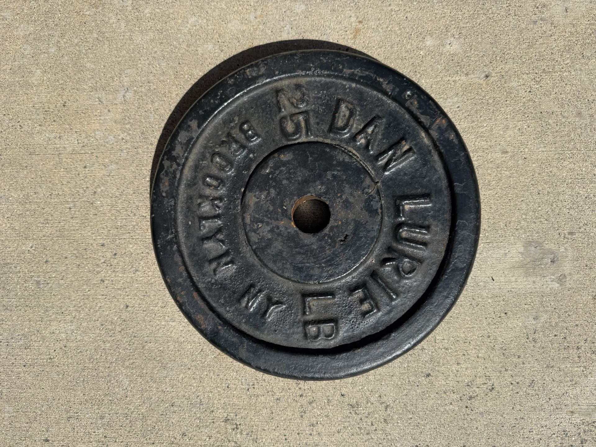 Old school Dan Laurie Brooklyn 25lb Plate Replica