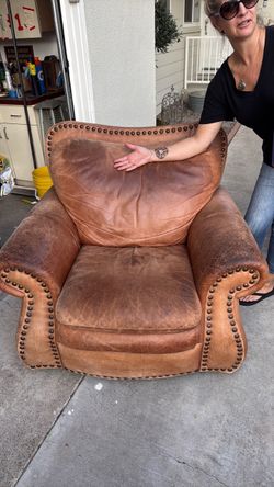 Leather Couch and chair