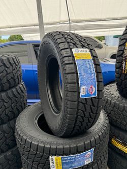 265/70/17 Lion Sport All Terrain 4 New Tires Installed And Balanced Included