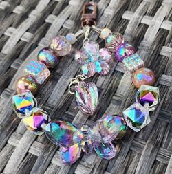 Swarovski Look Keychain / Phone Charm 