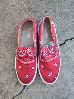 Bandana Canvas Print Loafers