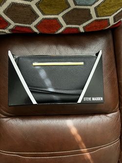 New Steve Madden Black Clutch Wallet