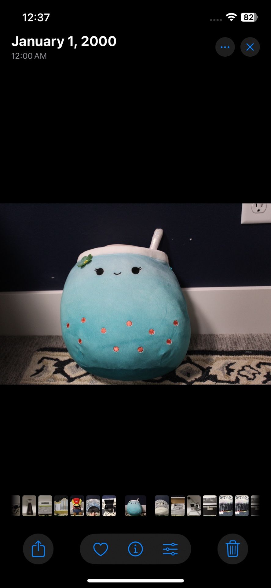 Blue Boba Squishmallow