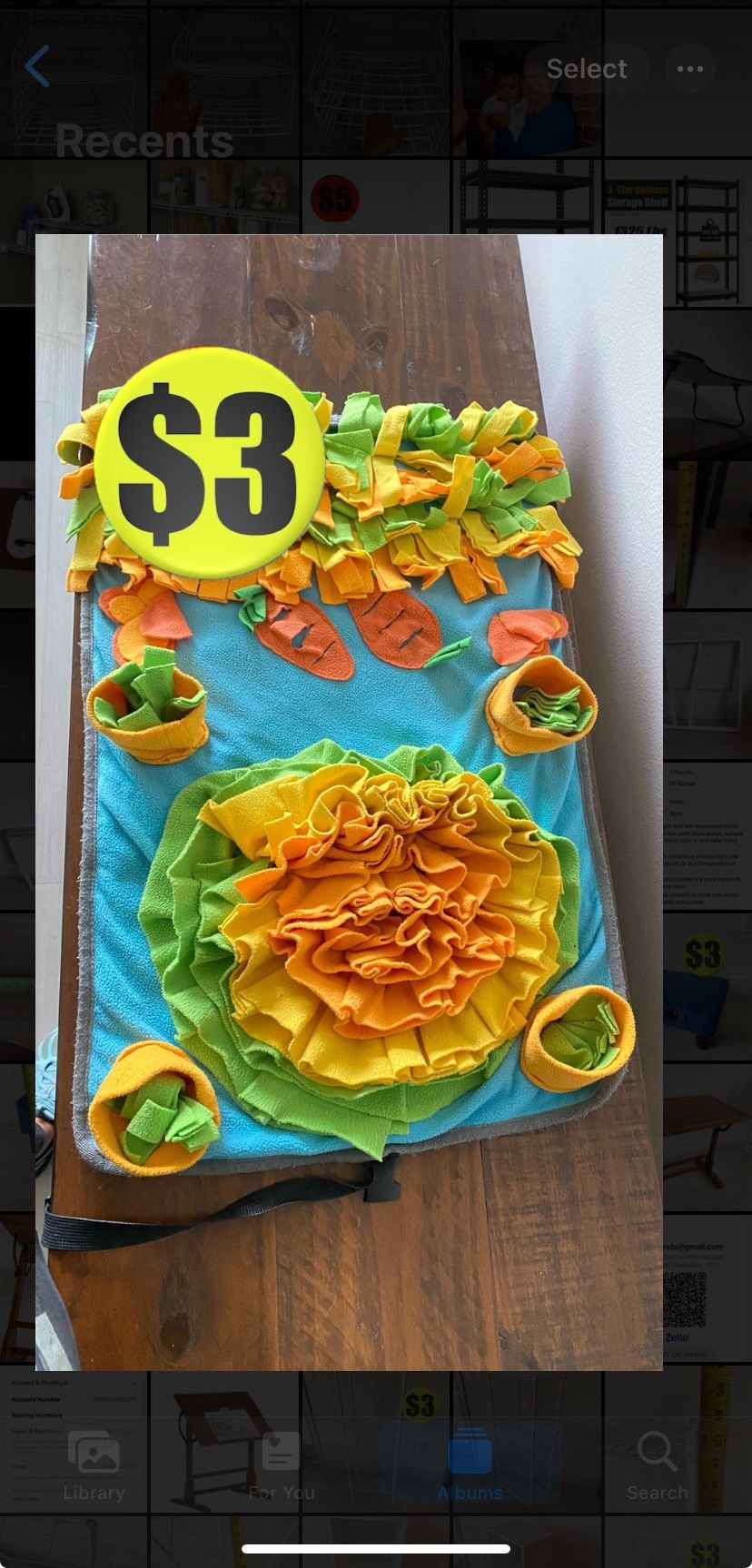 Dog Rollable Cloth Puzzle