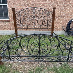 Lexington Furniture Southern Living Iron & Wood King Size Bed Set (3pc)