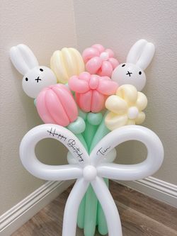 Miffy flower balloon bouquet 💜