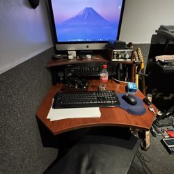 Studio desk, iMac And Tascam Interface For Sale 