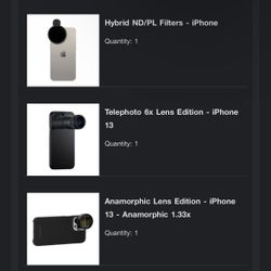 Sandmarc iPhone 13 Lenses (package deal, new)