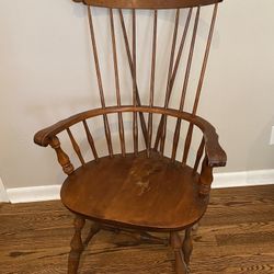 One Antique Wood Chair