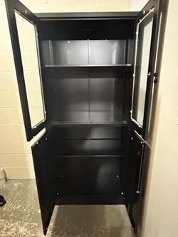 black Metal Storage Cabinet