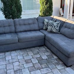 Sofá Sectional Dark Grey…Delivery Extra 