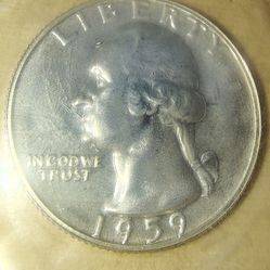 1959 p Washington Quarter