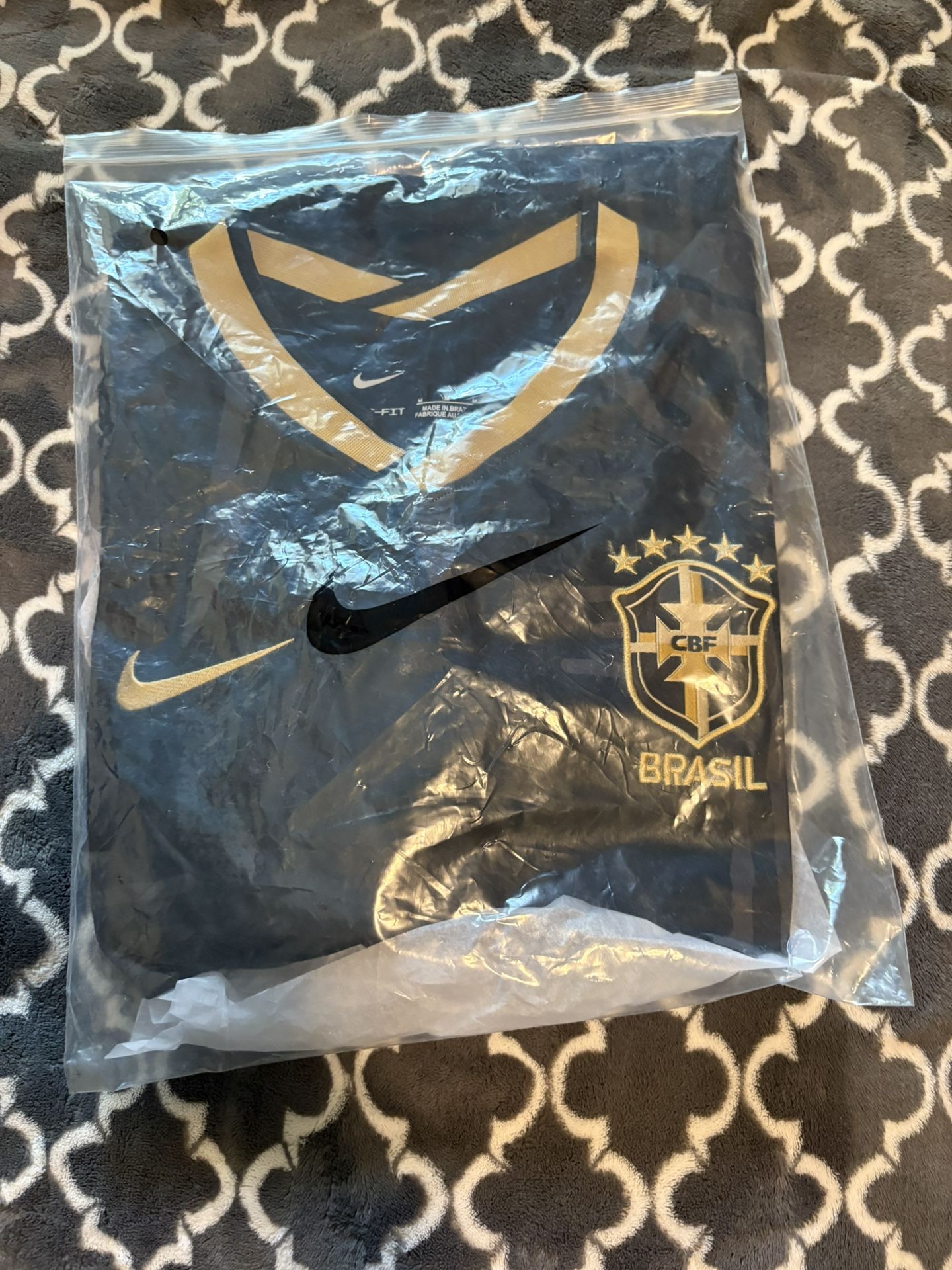 Brazil Black and Gold Jersey
