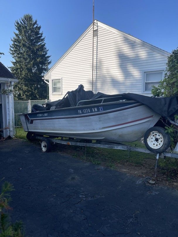Boat With Outboard